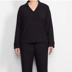 SKIMS Soft Lounge Button Front Long Sleeve Pajama Top 3X